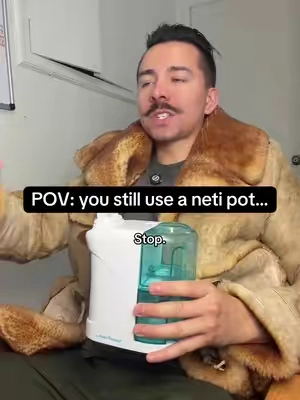 Those netti pot’s are OUTDATED and OLD! Nasal fresh MD’s nasal irrigator is WAY more efficient at clearing those nasal passages! #netipot #nasal #fluseason #nasalcongestion #sinusinfection 