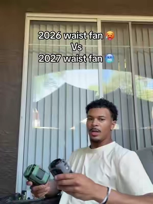 The upgrade between the 2026 and 2027 version is insane #waistfan #bluecollar #portablefan 