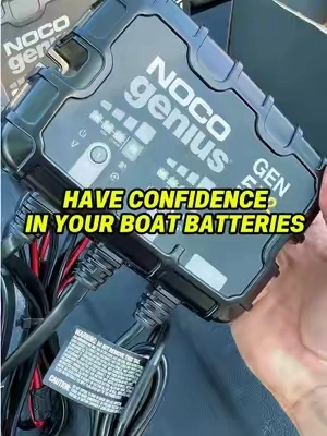 If your music plays more than your engine you need one of these. Don’t risk getting stranded on the water with a low battery. #onboard #battery #charger #maintainer #boat 