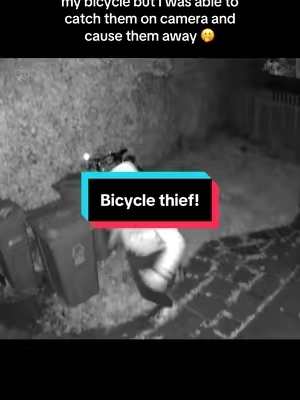 Lucky I had a security camera! 📹👏 #eufy #caughtoncamera #securitycamera #theft #bicycle 