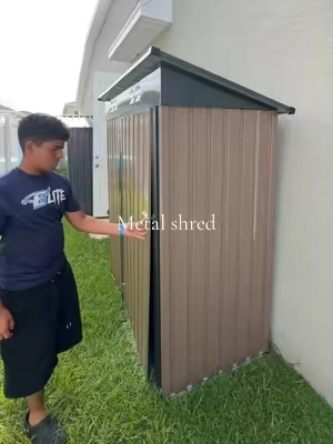 GTPLAYER 5x3FT Powder Coated Lockable Garden Shed, Heavy Duty Waterproof Steel Building with Lockable Door, Sloping Roof, Air Vent & Assembly Guide, Outdoor Storage for Backyard, Patio  @GTPLAYER  #outdoorstorage #metalshed #almacenamiento #Outdoors #outdoorstorageshed 
