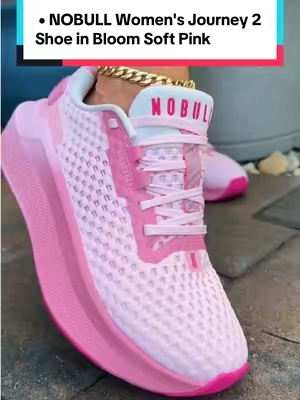 NOBULL Women's Journey 2 Shoe in Bloom Soft Pink - Breathable Running Shoe, Comfortable Walking Sneakers ##nobull##walkingsneakers##plantarfasciitis##tiktokshopcreatorpicks##pinksneakers