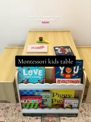 Preschool classroom upgrade 🤍 #preschoolsetup #montessoritable #playroommakeover #toddlertable #crafttable