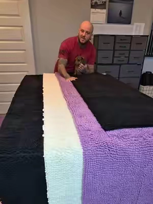 Keep muddy paws, wet shoes, and everyday messes off your floors with this ultra-absorbent chenille @Muddy Mat. It traps dirt, soaks up moisture, and helps keep your entryway looking clean with less effort. Perfect for pet owners and busy households! #MuddyMat #PetMustHaves #HomeEssentials #CleanHome #TikTokFinds