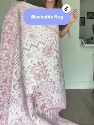 The easiest way to make a room feel cozy. 💗 This machine-washable boho rug is soft, stylish, and made for real life. #tiktokshop #homedecor #bohorug #homefinds #cozyhome 