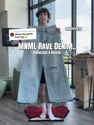 Replying to @6exymf #mnml #baggyjeans #mensfashion 