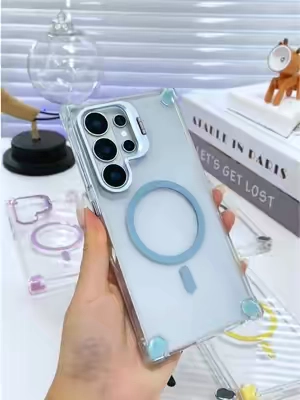 Funda para Samsung Galaxy S26/S25/S24 S23 S22 Ultra Plus Lente incorporada Clear Candy Kickstand Slim Protector a prueba de golpes Cubierta de carga inalámbrica##SummerWins##DealsForYouDays##imprescindible##tendencia##fyp##util##esencial##gadgetviral##viral##parati##recomendado##comprarentiktok##tiendadetiktok##compraya##bonito##calidad