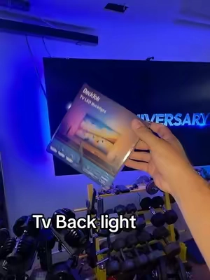 Smart RGB 4-Sided TV Backlight Strip, 15.5FT Colorful LED Strip Lights with Bluetooth  #tvbacklight #ledlights @DeckTok-US 