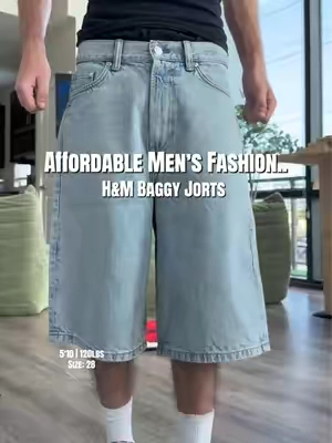 These are fire  #hm #baggyjorts #mensfashion 