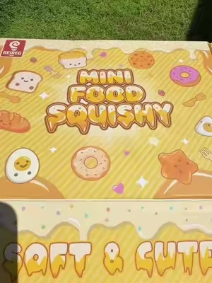 A whole box set of mini food squishy #squishy #squishtok #foodsquish #toysoftiktok 