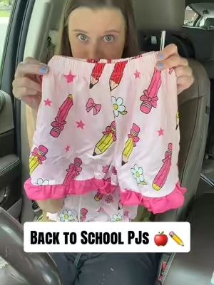 Girl moms…are these not the CUTEST pajamas you’ve ever seen for back to school season!? 🎀✏️ #girlmom #toddlergirl #backtoschool #tiktokshopbacktoschool