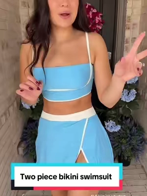This swimsuit is so gorgeous tummy control and a bikini for so many occasions! 145 5’8 s #bikini #twopieceswimsuit #tummycontrolswimwear #swimsuit #summerfinds @Cupshe 