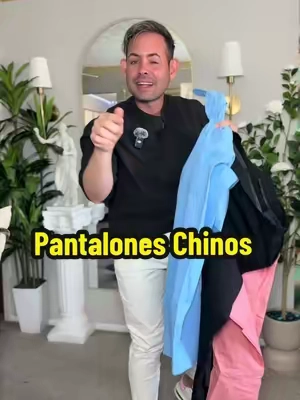 Pantalones Casuales estilo Chino corte Slim Fit para hombres !!#modamasculina #pantaloneshombre #estilomasculino #tiktokshopsummersale #slimfitpants 