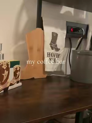 living this little space🤠 #western #westernhome #coffeebar #coffee #westernstyle 