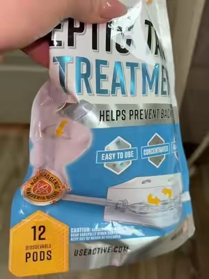 Septic Tank System Treatment Pods - 12 Dissolving Packets | Enzyme-Producing Live Bacteria Solution | 1 Year Supply Professional Eco-Friendly Maintenance | Prevent Clogs, Odor & Backups | Made in USA#tiktokshopsummersale #dealsforyoudays #SummerVibes #summerwins #septic 