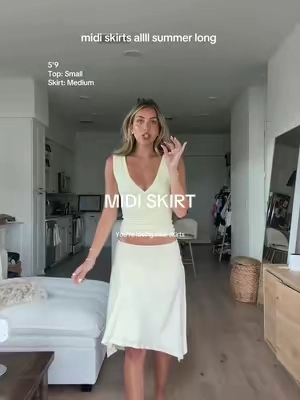 The cutest midi skirt and top!!