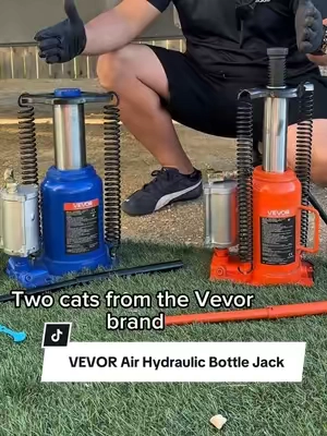 VEVOR Air Hydraulic Bottle Jack,20 Ton (44092 lbs) Capacity10.2-19.5 Inch Lifting RangePneumatic/Manual Heavy Duty Welded Bottle Jack with Pump for CarSUVPickupTruckRV Auto RepairOrange,father'sdaygifts,car accessories ##tiktokshopsummersale##paratiiiiiiiiiiiiiiiiiiiiiiiiiiiiiii##vevor##bottlejack##hydraulicjack@@VEVOR Store
