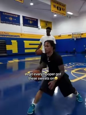 AJ so tuff…#aj #NBA #sweats #shorts 