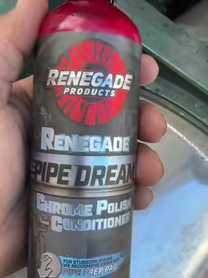 Renegade pipe dream chrome polish #trucking #shine #cleaning #chrome #polish 