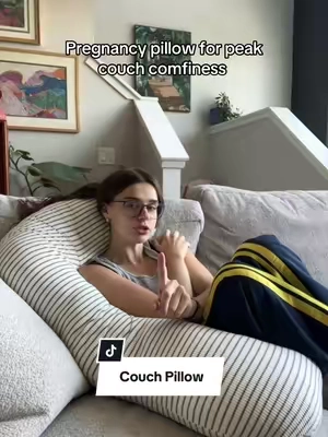 Dedicated couch potato here #pregnancypillow #pillow #couchpotato 