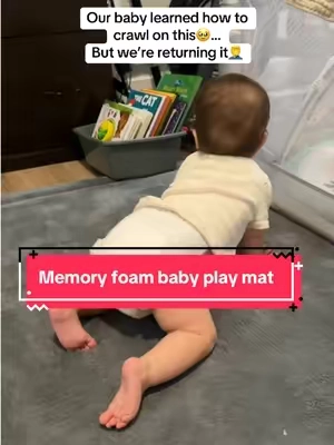 I didn’t realize how much more usable our floor space could be until we switched to this play mat. It’s thick enough to cushion all the rolling, crawling, and inevitable tumbles, but it also looks nice enough that I don’t mind leaving it out all day. If you’re creating a safe space for your little one without sacrificing the look of your home, this is one of my favorite finds. 🤍 @HulooSleep  #momtok #firsttimemom #babyessentials #babymusthaves #tummytime 