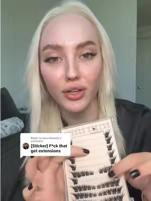 Replying to @vlux.ebeauty uh no thanks ill stick to this  #lashclusters #lashextensions #diylashextensions 