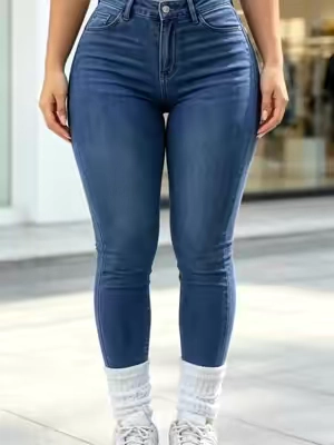 GILIPUR Women's Y2K Style Trend High Waist Pockets Skinny Jeans#denimjeans #pants #OOTD #streetwear #tiktokshop 