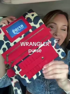 That REDDDDD 😍❤️🐮  @Vaqueras Outfitters #wrangler #westernstyle #cowprint #pursetok #cowgirlaesthetic 