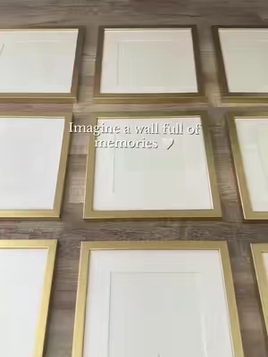 Comes with a template so you don’t have to measure #memorywall #photoframes #photogallery @Enchante Home & Decor 