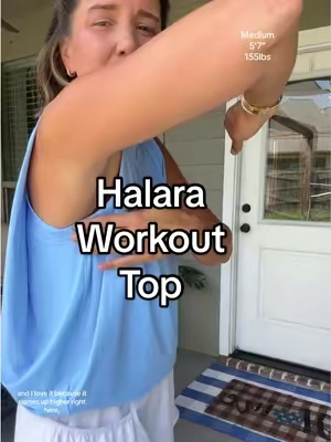 The workout top that will have covered and not drenched in sweat! #workouttop #gymtop #workoutclothes #halara #halaraeveryday 