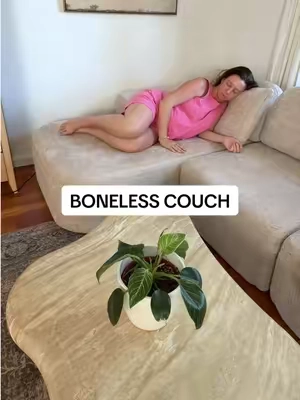 You won’t believe how affordable it is! ✨☁️ #bonelesscouch