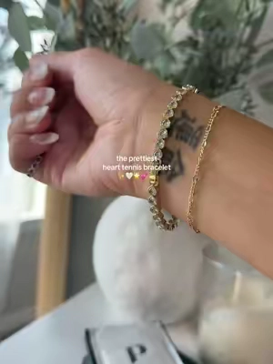14K Gold Plated #tennisbracelet #bracelet #jewelry #giftguide 
