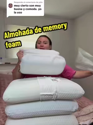 Respuesta a @julio Almohada memory foam con funda desmontable y lavable mejora tu descanso no se deforma y es perfecta si te despiertas con dolor de cuello te dejo el link en el carrito naranja #almohada #pillow #memoryfoam #dormirmejor #tiktokshopcreatorpicks 