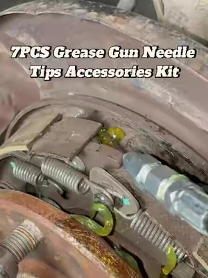 🔥 Stop wasting grease and making a mess! 😱 This 7PCS Grease Gun Needle Tips Kit reaches tight spots and makes lubrication easier than ever! 🛠️ Perfect for cars, machines & DIY repairs 🚗✨ Get yours today and upgrade your toolbox! 💪🔥 #ToolTok #AutoRepair #MechanicTools #DIYTools #GarageTools     