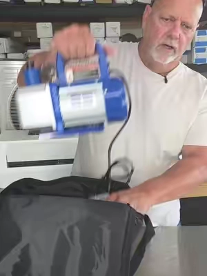 Rotary Vane Air Vacuum Pump  #hvac #contractor #airconditioner #tools #minisplit 