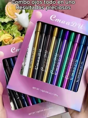 Set 12 sombras + delineador, ideal para novatas 🎀#tiktokshop#fyp #makeuptutorials #tiktokshopstockup 