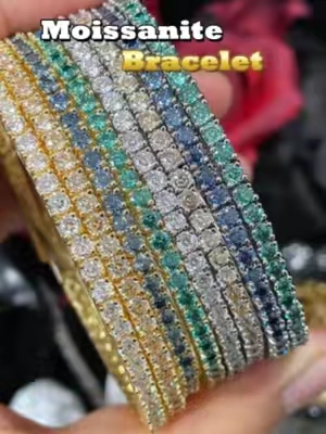 Great tennis bracelet if you're balling on a budget!! What an illusion tennis bracelet.#delzzad #2026trend #summerlooks #bidandwin #tiktokshopsummersale #moissanitejewelry #summeressentials #tennisbracelet #unisexjewelry #affordablefashion #moissanite #bracelet #icedoutjewelry