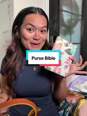 Christian girls, let’s stay in God’s word as often as we can!  #minibible #compactbible #pursebible #studytheword #tiktokshopsummersale 