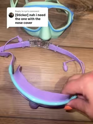 Replying to @ryn #goggles #nose #cover #swim #pool 