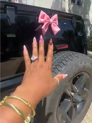 Why do people😩 #bow #coquette #caraccessory #pinkbow #pinkaesthetic 