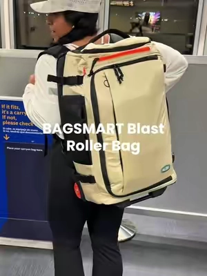so versatile & durable. BAGSMART blast roller bag @BAGSMART @BAGSMART Travel #bagsmarttravel #bagsmart #travelbag #carryonbag #travelbags 