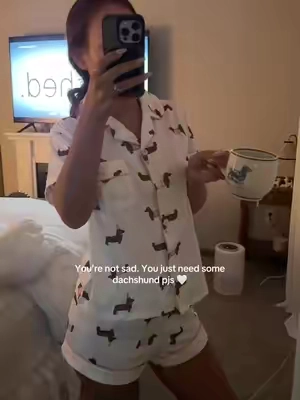 Pjs ever dachshund owner needs 🫶🏼 #dachshund #dachshundsoftiktok #dachshundaddict #dachshundmom #tiktokshopfind 
