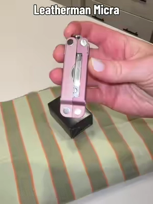 For all my pink girlies who need a good multitool! This is Leathermans micra mini utility tool! #leatherman #multitool 