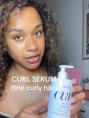 easy fine curly hair routine 