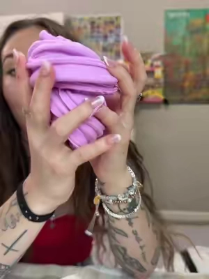 Super soft & fluffy clay slime! #slime #slimetiktok #tiktokshopsummersale #slimes #asmr 