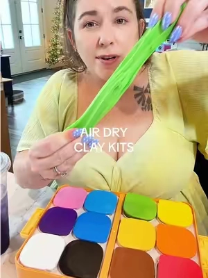 Mess-free air dry clay kits are a must have for crafty kids. Perfect for Christmas gifts for kids too if you can catch them while they're still in stock! #airdryclay #kidscrafts #kidsactivities #messfree #giftsforkids 