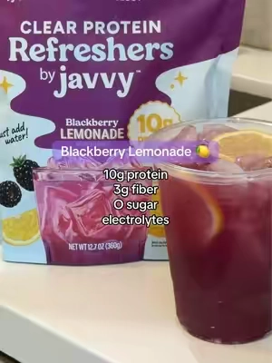 Blackberry lemonade protien!! So delicious & perfect for summer 🍋✨ #summerdrink #juice #refreshers 