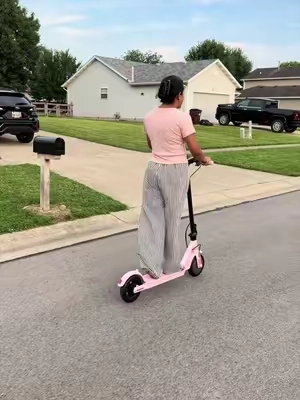 Pink Electric Scooter 350W 19 Mph ,Foldable electric scooter pink color,Pink Scooter for Her, Gift for her scooter,Pink scooter for College students. #electricscooter #escooter #scooter #tiktoksummersale #tiktokcreatorpicks 