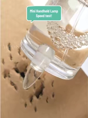 Mini Handheld Lamp Speed test! Instant Cure! ⚡💡 👉Check my shop! #melodysusie #naillamp #nailtools #nailtok #pressonnails 