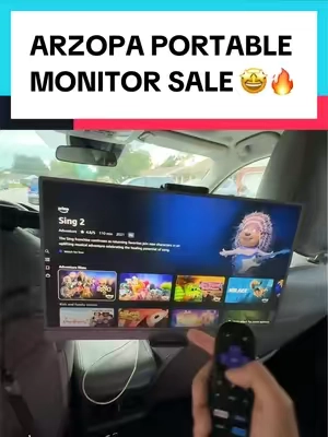 This is a gamechanger for your car #monitor #dualmonitor #portablemonitor #tiktokshopcreatorpicks #cartok 